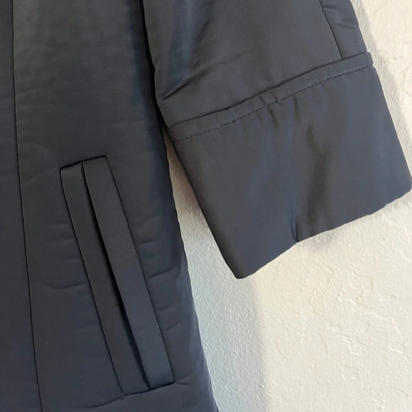 Jonathan Saunders for Target Button Down Bright Black Lined Winter Coat, XS - Picture 8 of 8